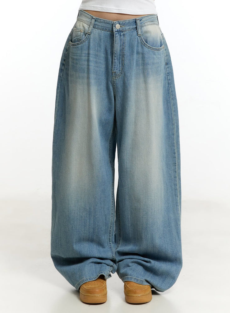 anni-washed-wide-leg-jeans-cy505 / Light blue