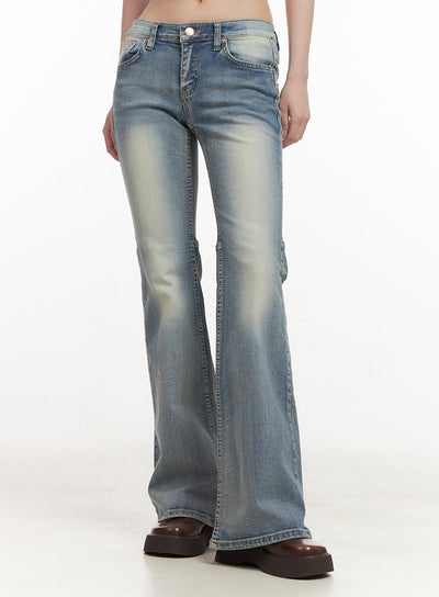 tracy-washed-bootcut-jeans-cf513 / Light blue
