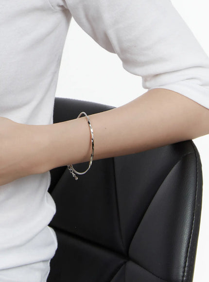 twist-wave-bracelet-f502 / Silver