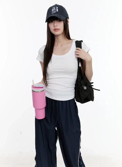 cotton-u-neck-essential-top-cl504 / White