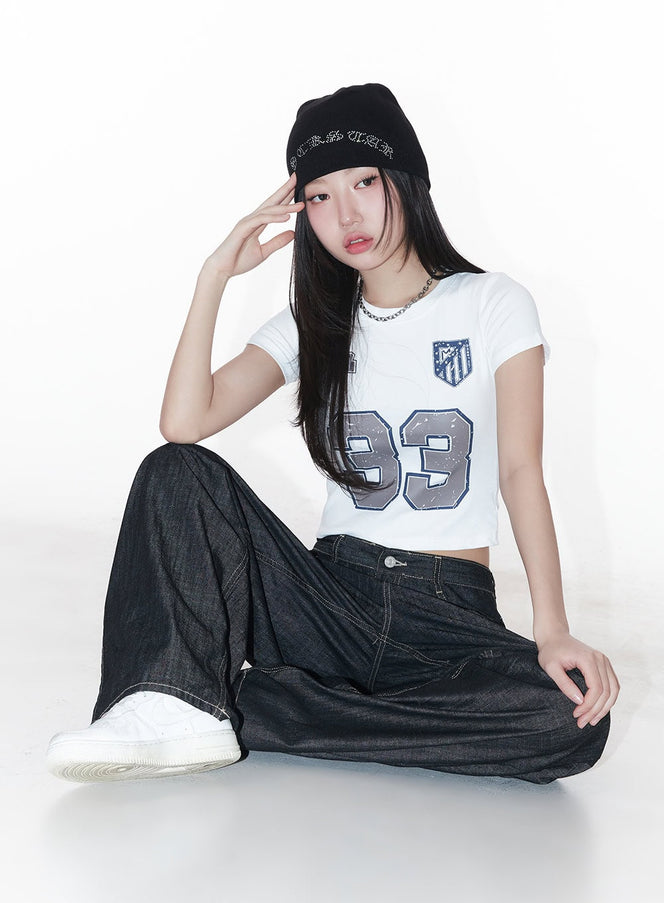 graphic-jersey-crop-top-ca529 / White