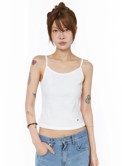 essential-ribbed-tank-top-cy528 / White