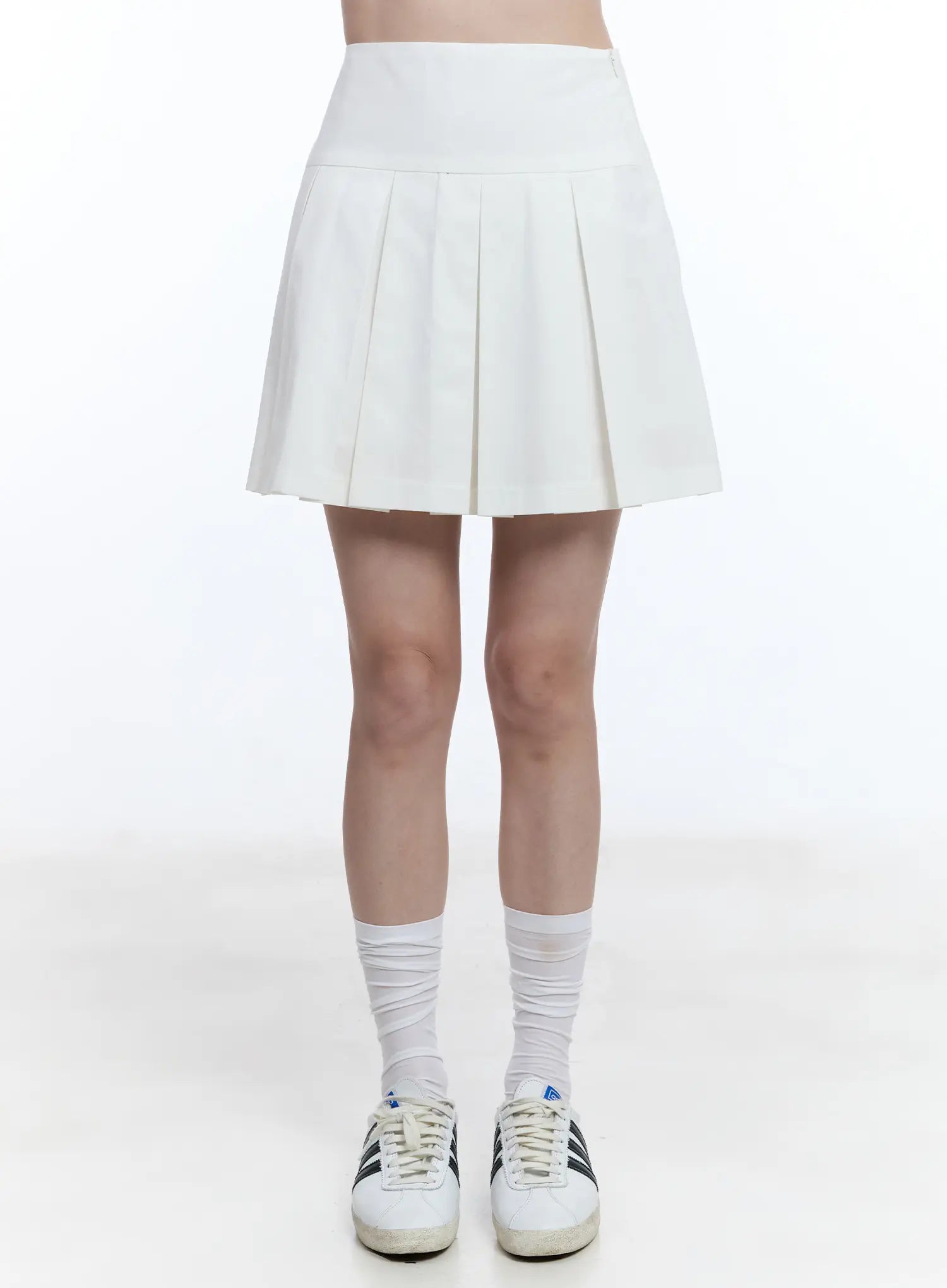 high-waist-pleated-mini-skirt-cu513 / White