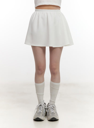 flowy-a-line-mini-skirt-cf528 / White