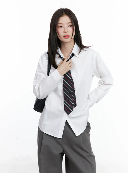 classic-long-sleeve-button-up-shirt-cn519 / White