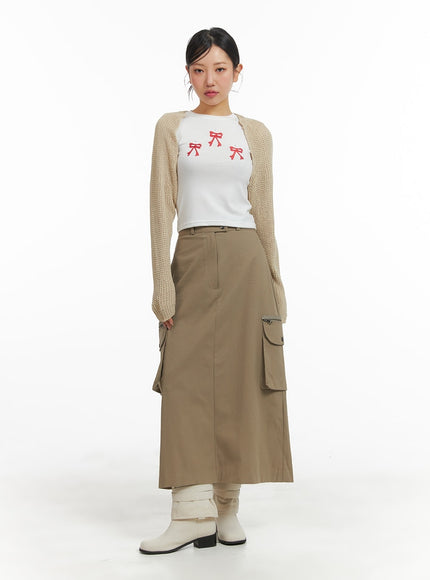 two-button-cargo-maxi-skirt-cm422