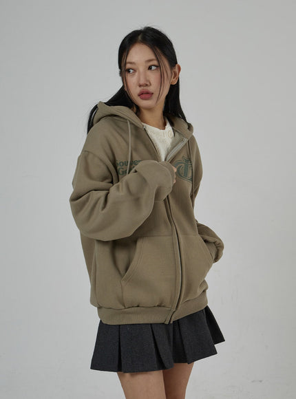 Graphic Zipper Hoodie Sweatshirt Unisex CD26