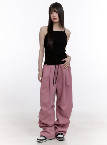 Shirred Wide-Fit Sweatpants CF512