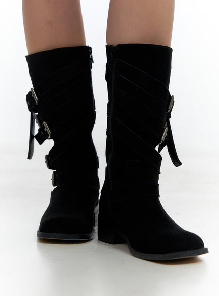 buckle-leather-midi-boots-cs424