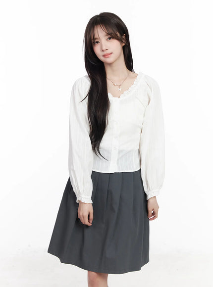 puff-sleeve-button-up-blouse-cm531