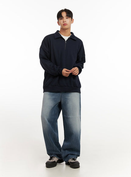 mens-collared-half-zip-crewneck-id406