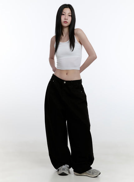 Oversized Comfy Cotton Trousers CJ522