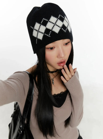 argyle-knit-beanie-id525