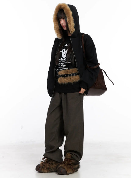 oversized-faux-fur-trim-hoodie-cn521