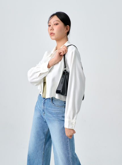 Cropped Button Shirt IJ331