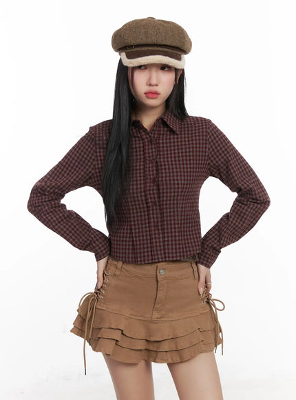 classic-check-print-cropped-blouse-cd530