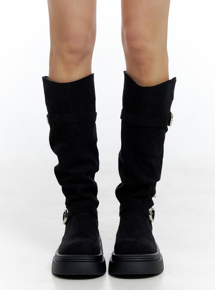 buckle-platform-long-boots-co426