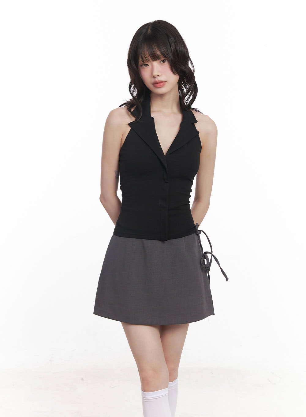 collared-halter-neck-tank-top-cy521