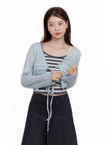 mesh-ribbon-tie-bolero-cardigan