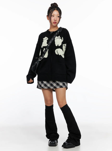 plaid-a-line-mini-skirt-co515