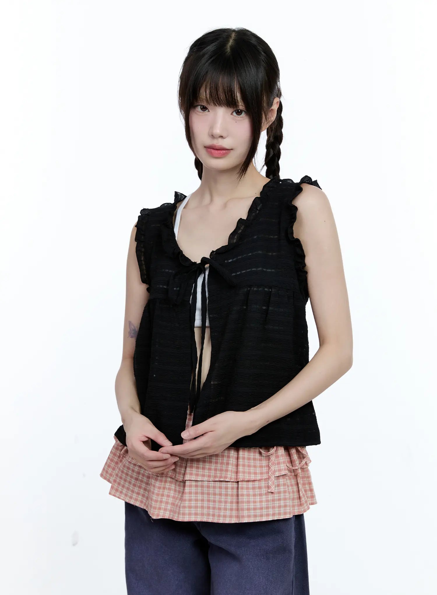 ruffle-sheer-frill-top-cg507