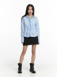 buckle-chic-cotton-mini-skirt-cm427