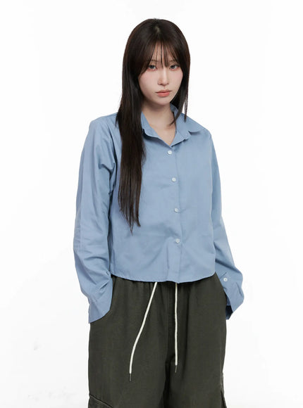 button-up-long-sleeve-crop-top-co520