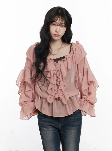 ruffle-long-sleeve-blouse-cj527