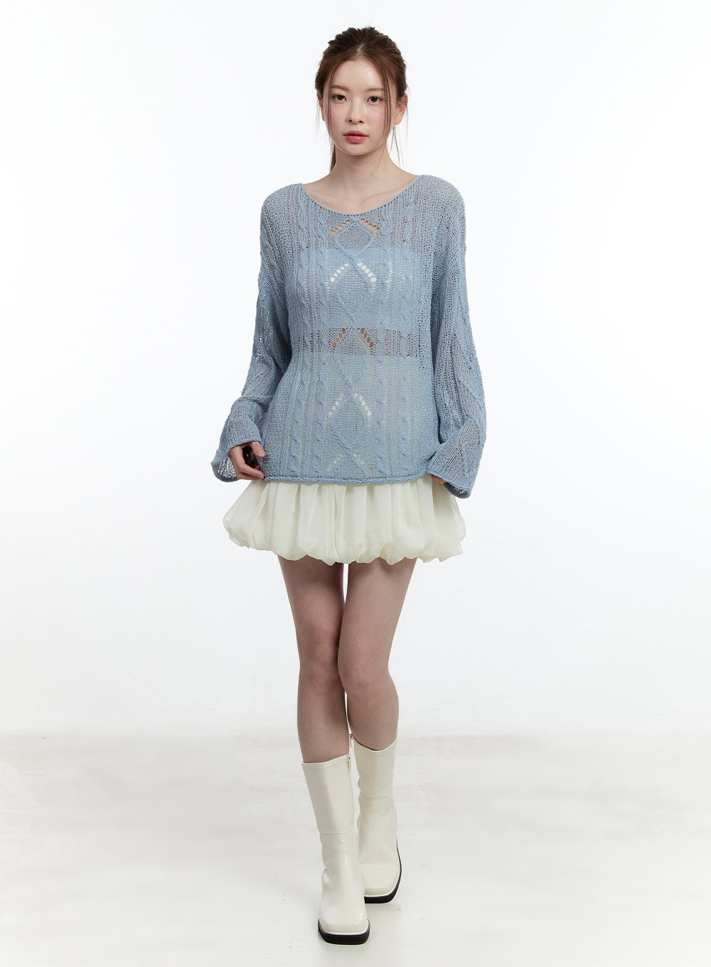 Tiered Balloon Mini Skirt CM521