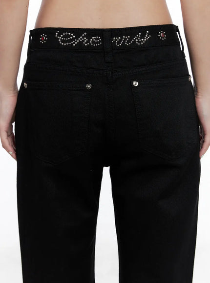 rhinestone-studded-flare-pants-cl511
