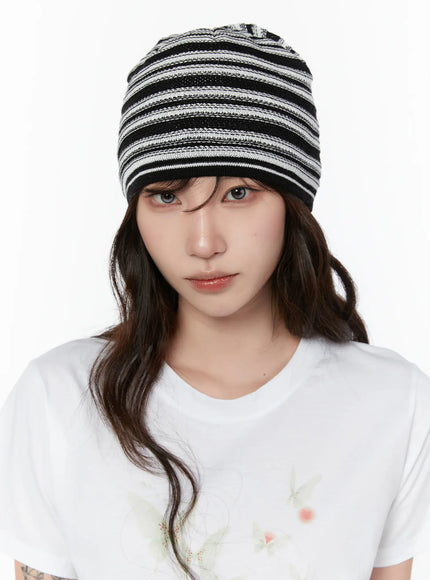 casual-striped-knit-beanie-cy514