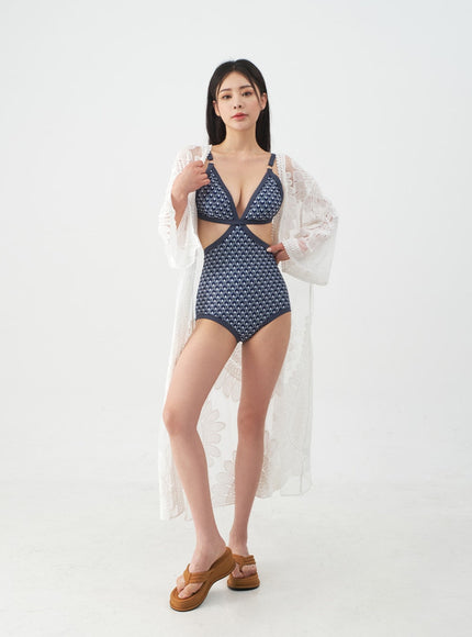 Sunflower Embroided Robe IJ13