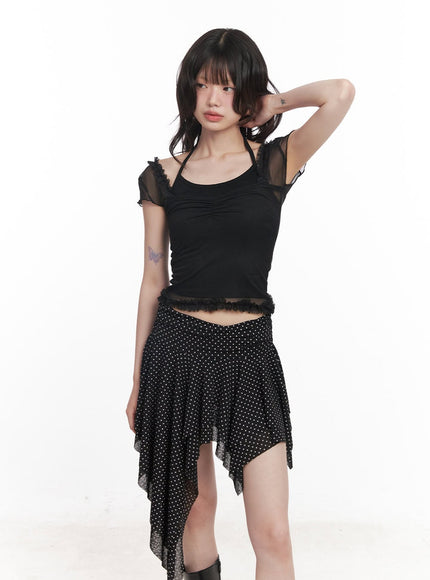 puff-sleeve-sheer-top-cy520