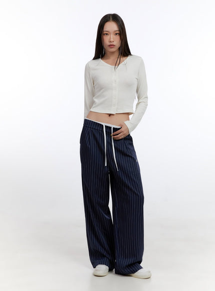 string-stripe-wide-fit-pants-co431