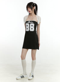 lettering-mini-dress-with-cardigan-cl426