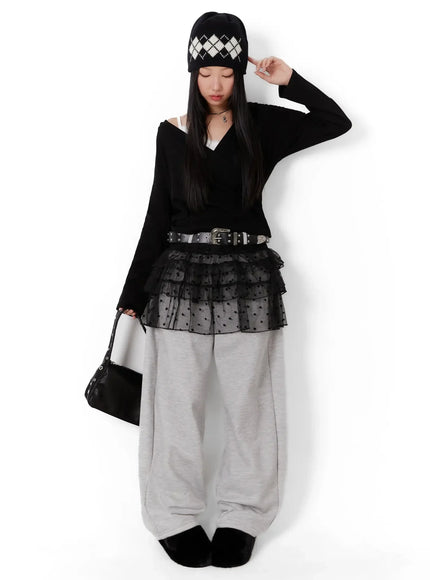 layered-star-mesh-skirt-id525