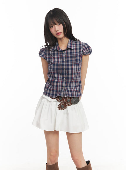 plaid-puff-sleeve-cropped-shirt-ca523