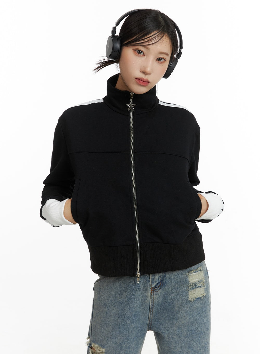 Zip up sale jersey jacket