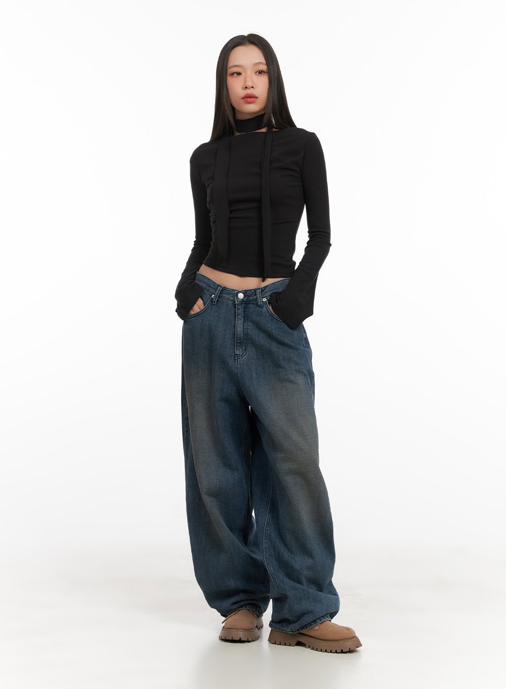 clara-oversize-cotton-denim-baggy-pants-cd409