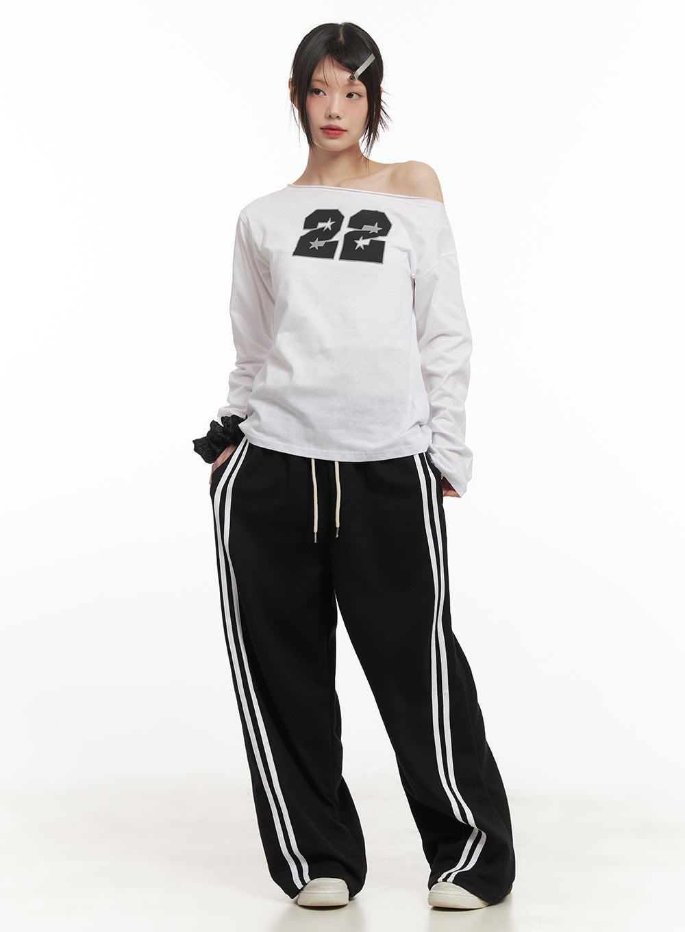 Adjustable Striped Sweatpants CF518