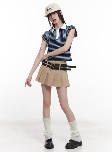 double-belt-pleated-mini-skirt-cu506