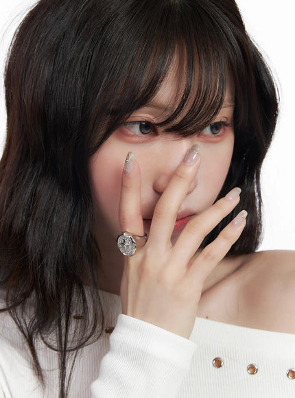 Big Cubic Bold Ring CF525