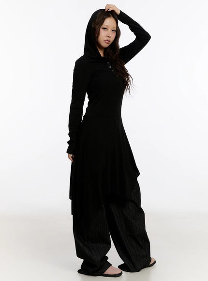 fleece-lined-hooded-flare-mini-dress-cn527