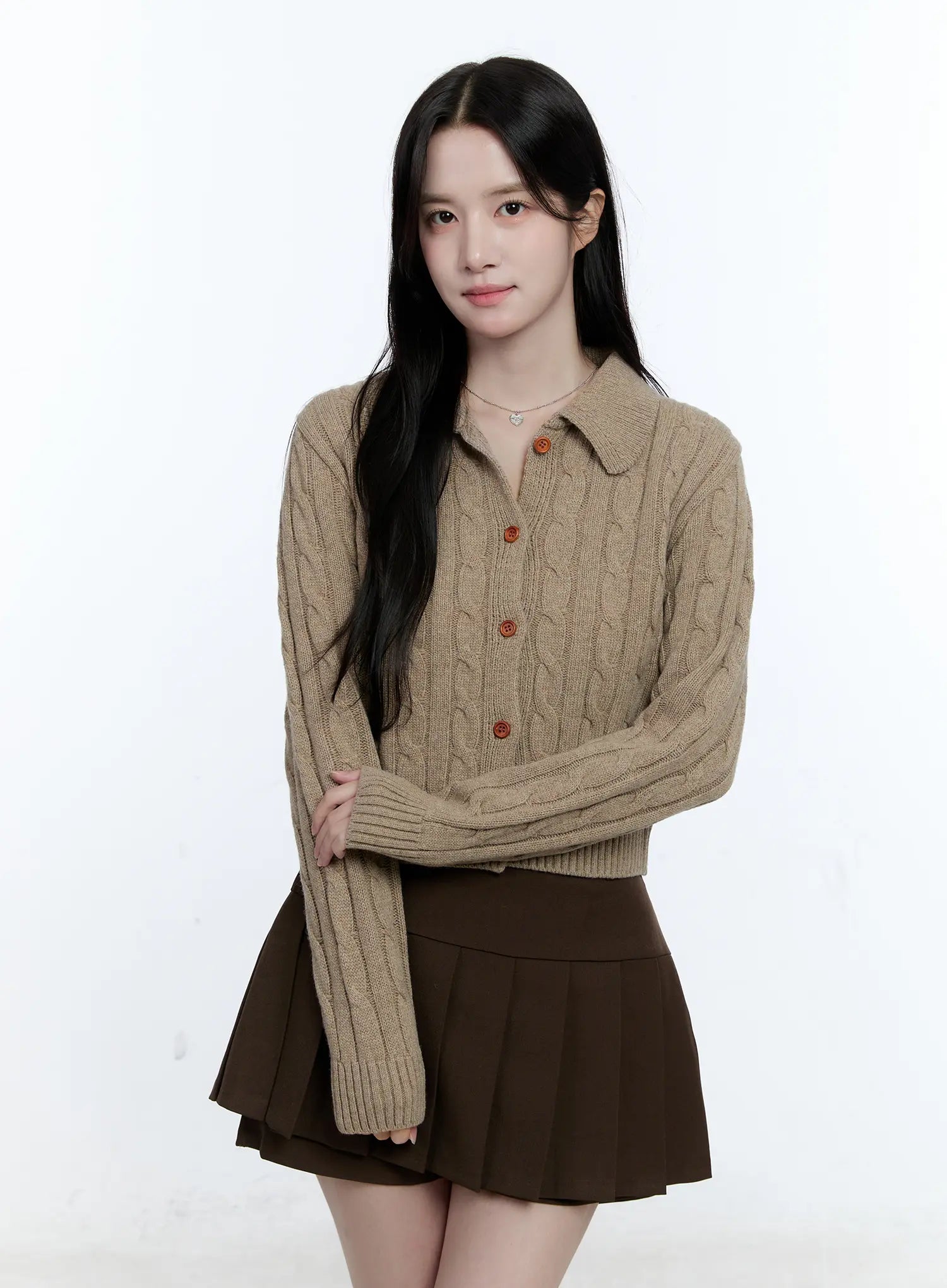 button-up-collared-cable-knit-cardigan-cg514