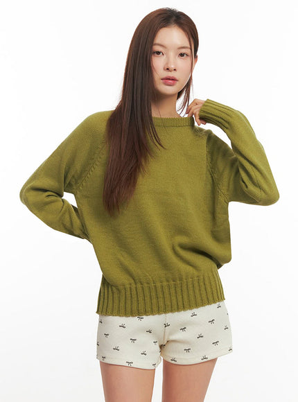 Basic Round Neck Sweater IM513