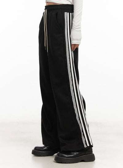 lace-trim-striped-sweatpants-cm504