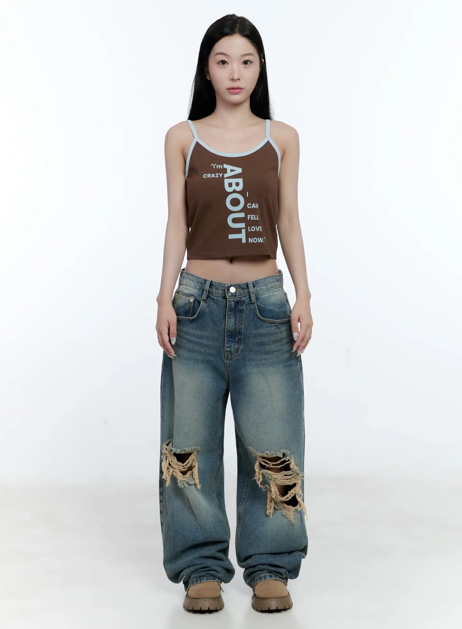 Eunjeong Ripped Denim Jeans CG501