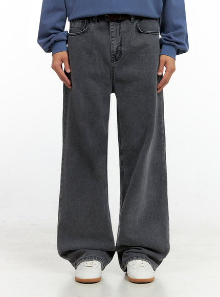 mens-denim-dream-wide-leg-jeans-black-in401 / Black