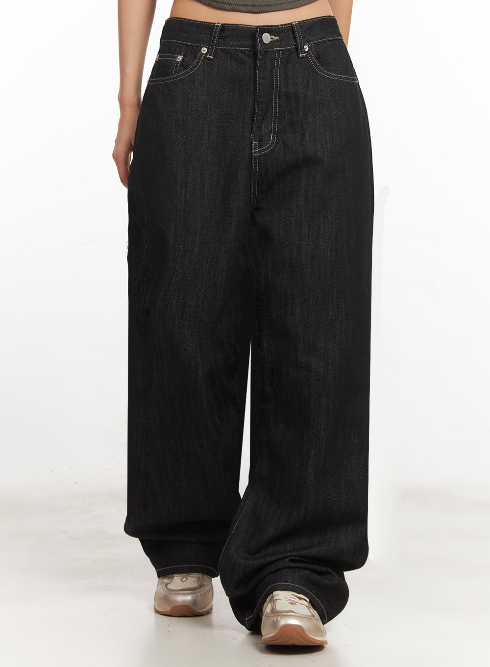 aileen-wide-leg-jeans-ia524 / Black