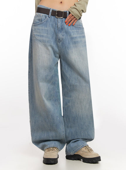 kimberly-wide-fit-baggy-jeans-ia504 / Blue